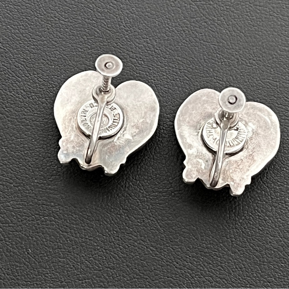 Margot de Taxco vintage Taxco Mexico sterling silver earrings - Picture 4 of 8
